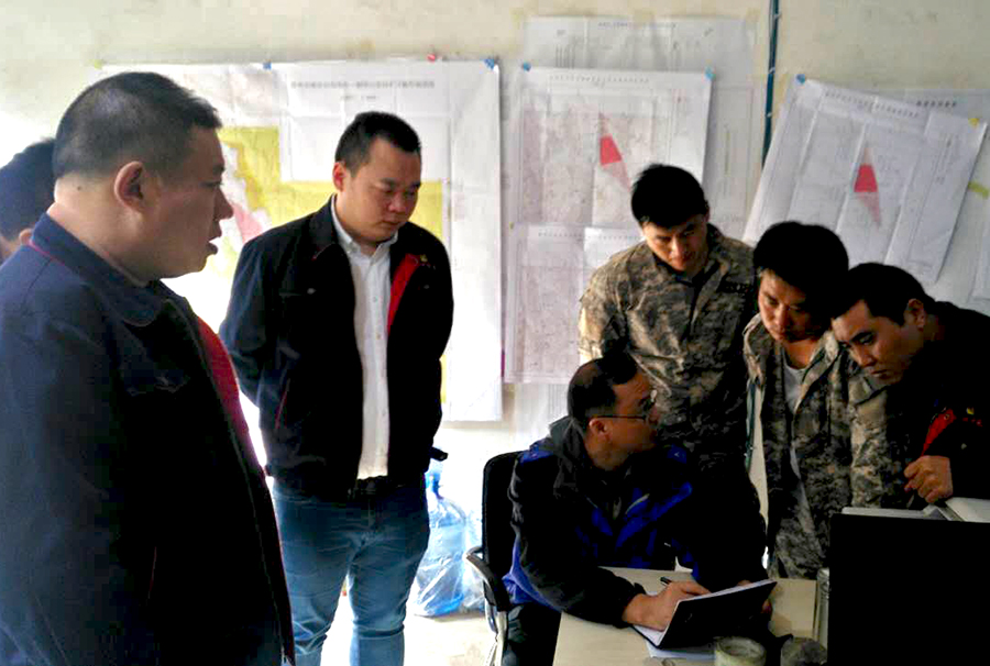 武警黃金地質研究所總工程師到貴州開元調研指導工作——集團董事長許明月赴貴州全程陪同